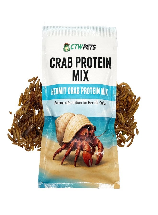 CTWPets Hermit Crab Food, Protein Mix, Pet Snack Treat for Proteins & Nutrients, Hermit Crab Protein Mix - Image 1